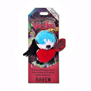 🆕Super cute Raven Watchover Voodoo Charm Keychain